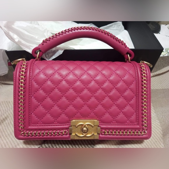 Rare Chanel Top Handle Boy Bag - Picture 2 of 6